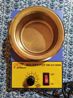 Solder Pot SM-41CH Stainless Steel Plate 110V 300W 10cm Temp. 200-480C 2300g