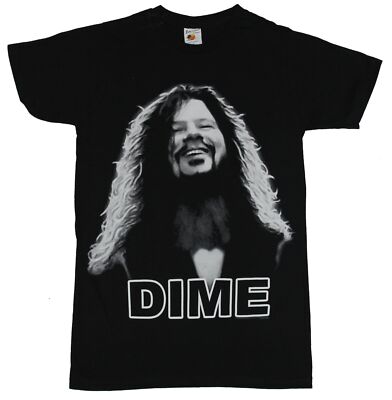 Dimebag Darrell Adult New T-Shirt - White Stylized Picture of the Pantera Legend