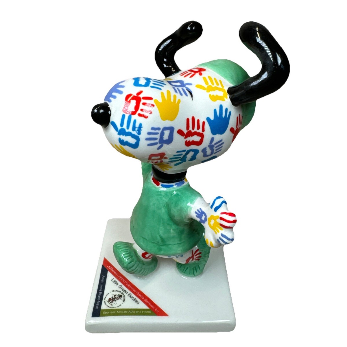 Westland Giftware Peanuts On Parade Snoopy Little Green Booties