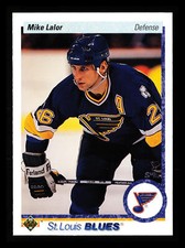 Mike Lalor 1990-91 Upper Deck Hockey NHL #40a St. Louis Blues