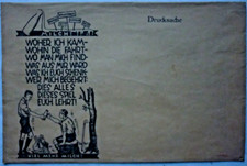 DRUCKSACHEN UMSCHLAG vor 1940 vom REICHSMILCHAUSSCHUSS ca. 34,5 x 22,5 cm