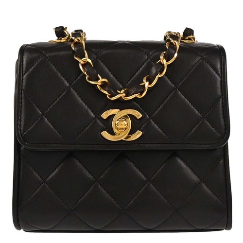 Chanel Black Lambskin Shoulder Bag 177177