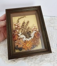 Vintage Australian Wildflowers Framed Pressed by Lebro 16.5cm ? Western Australi