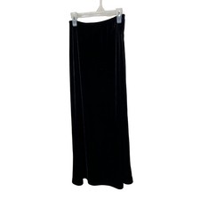 SCOTT McCLINTOCK Skirt Womens Size 2 Black Vintage 90s Maxi Velvet Luxe Elegant