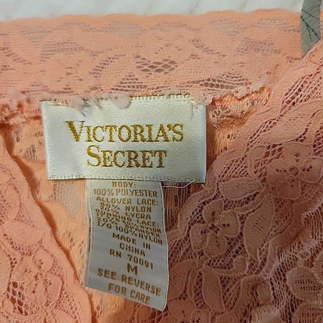 UNDERCOVER Camicia da notte vintage Victorias Secret G Label anni 90 raso floreale slip dress taglia M