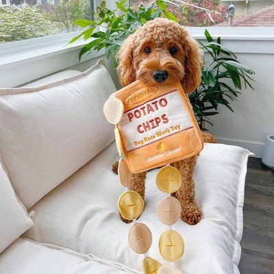 CHEWFFON Potato Chips Dog Toy Puzzle Mental Stimulating