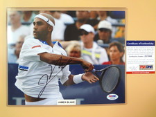 JAMES BLAKE TENNIS PLAYER AUTOGRAPH PHOTO 8 X 10 PSA/DNA