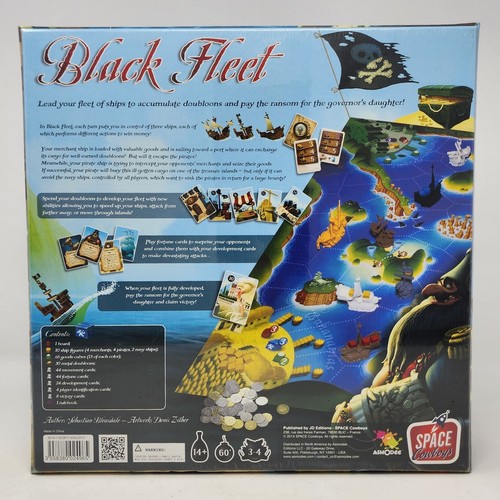 Black Fleet Pirate Board Game Asmodee Space Cowboys 2014 Factory Sealed NEW - Picture 3 of 10
