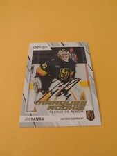 Jiri Patera Signed Vegas Golden Knights Rookie Card Vancouver Canucks Abbotsford. rookie card picture