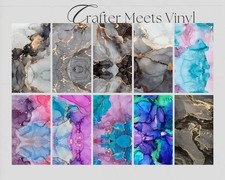 Marble Pattern Wallpaper Peel & Stick Removable Vinyl 12" x 5 ft