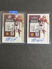 Steven Sims Jr Lot (2) – Rookie Ticket Autos – Contenders & Optic – Washington