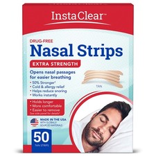 Extra-Strength Nasal Strips, Tan 50 ct | Works Instantly, Breathe Better, Nas...