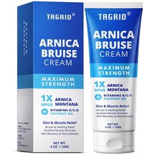 Extra Strength Arnica Cream for Pain Relief, Bruising, Swelling, 4 Ounces