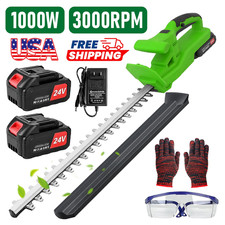 1000W Cordless Hedge Trimmer 24V Battery Electric Hedge Trimmer +2 Batteries NEW 1000W Cordless Hedge Trimmer 24V Battery Electric Hedge Trimmer +2 Batteries NEW - Image 1