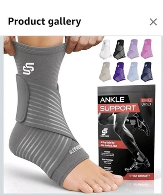 SS SLEEVE STARS Sleeve Stars Ankle Brace for Women & Men, Ankle Wrap, Sleeve, Onesize