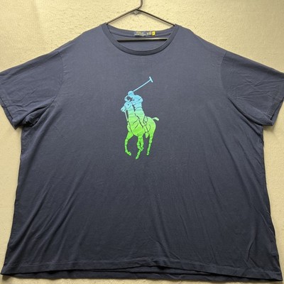 Polo Ralph Lauren Shirt 5XB Big And Tall Mens Navy Blue Big Pony