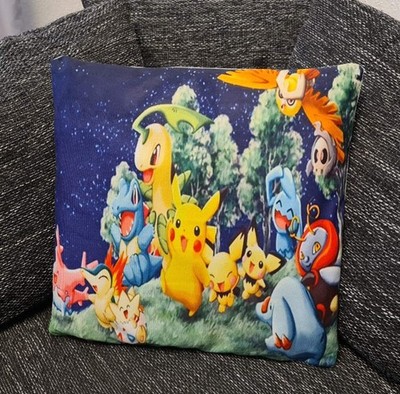 Pokemon Kissenbezug Pikachu, Pichu, Lorblatt, Feuriegel, Togepi uvm.