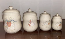 Vintage International China Marmalade Geese Canister Set - See Description 