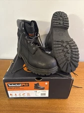 TIMBERLAND PRO DIRECT ATTACH 6'' STEEL TOE MEN'S WORK BOOTS COLOR BLACK SIZE 13