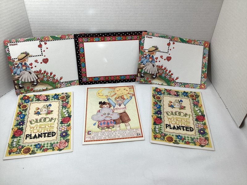 Vintage 1991 & 1995 Mary Engelbreit UNUSED Greeting Cards With Envelopes