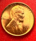 1947-S Lincoln Wheat Cent Penny GEM RD BU From an Original Bank Roll