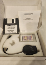 SOHOware PCMCIA 10Mbps Ethernet LAN Notebook PC Card ND5120E with Dongle Cable