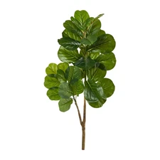 Nearly Natural 3.5-ft Fiddle Leaf Fig Artificial Tree (No Pot)