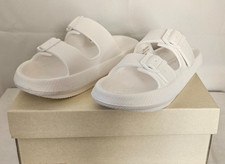 Beach Slides by J/Slides Women's Shoes - White Eva SoCool - Size 8 - NIB