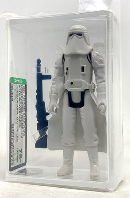 DEFECTIVE Kenner Star Wars Snowtrooper Joined Visor COO On Leg HK AFA 75 G3D