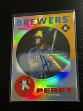2022 Bowman Chrome Hedbert Perez Autographed Ascensions Card #/100 MLB