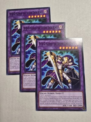 3x D/D/D Alfred the Divine Sage King 1st Edition Common BPRO-EN033 Yu-Gi-Oh!