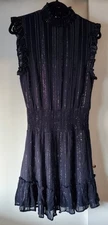 ELAN Sparkling Black Dress Large