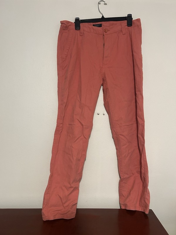 Marquis Men's Pants Slim Straight Fit  Pants 34x30 Red/Nantucket