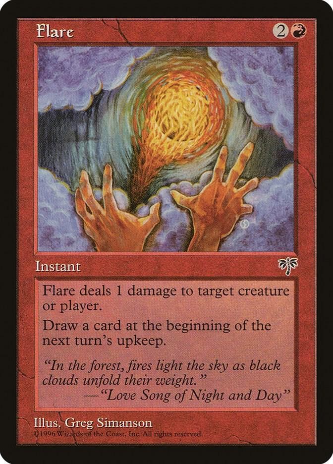Flare Common Mirage Magic: The Gathering Lightly Played