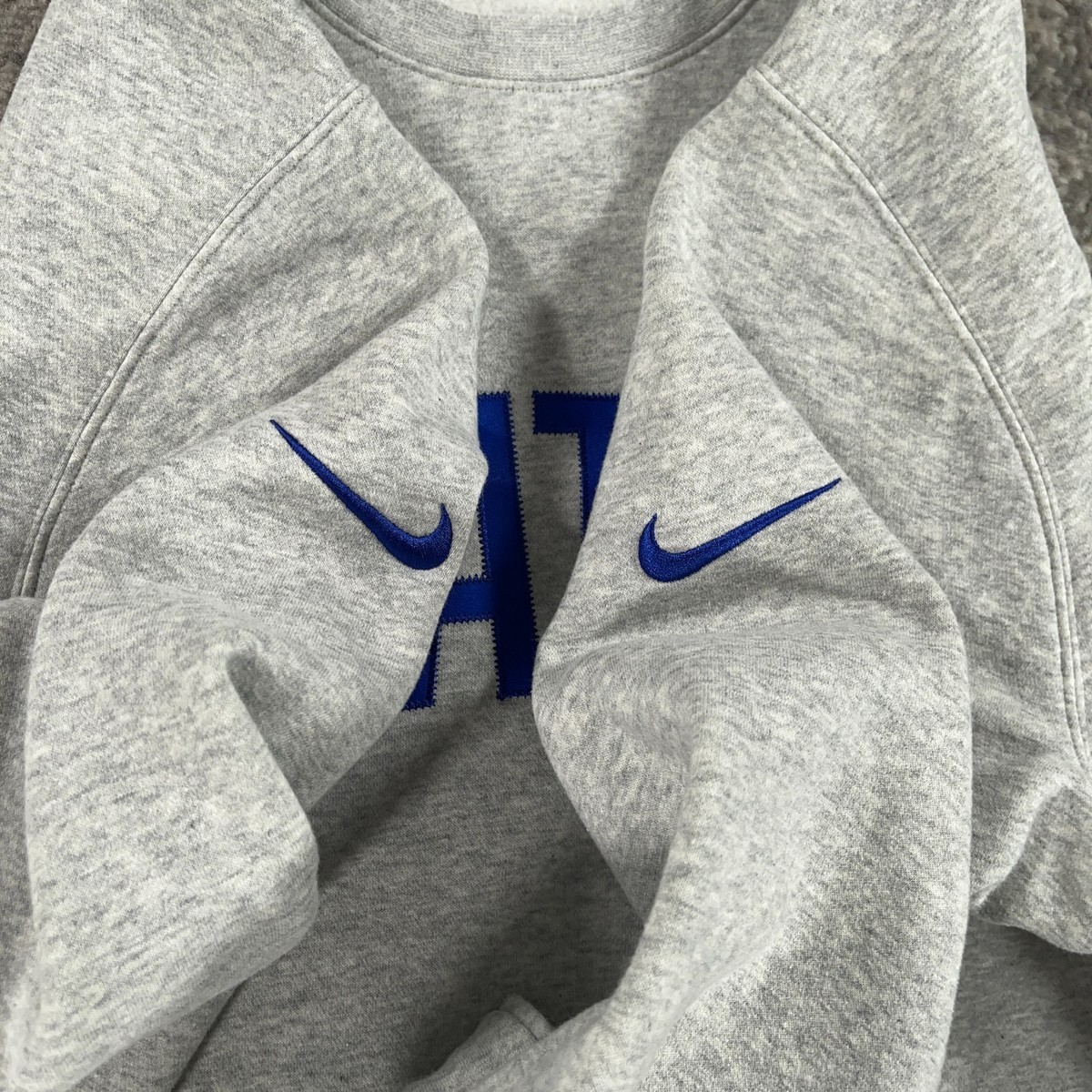 US Soccer Sweatshirt Mens Large L Grey Crewneck Pullover Nike