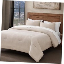 HiEnd Accents Cotton Voile 3 Piece King Lightweight King  2 King Shams Sable