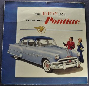 1953 Pontiac Brochure Catalina Chieftain Sedan Convertible Wagon Original 53