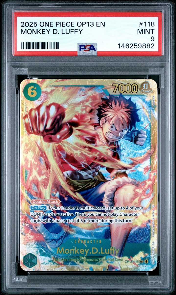 PSA10 英語版 モンキー・D・ルフィ OP13-118 Monkey.D.Luffy (118) OP13-118 Carrying on His Will Foil for sale
