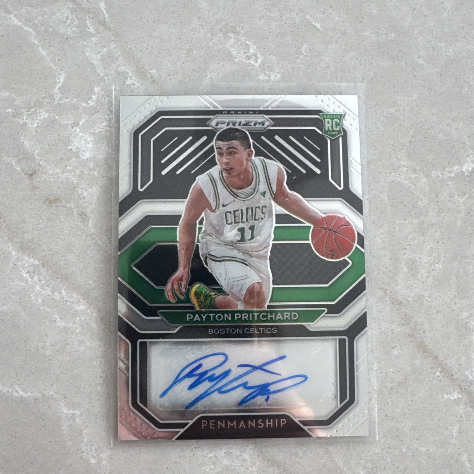 2020-21 Panini Prizm Payton Pritchard Rookie Signatures Auto Celtics V115