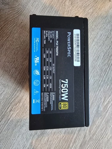 PowerSpec Fully Modular 80+ Gold 4x PCIE 750W ATX/EPS 12V Gaming PC Power Supply