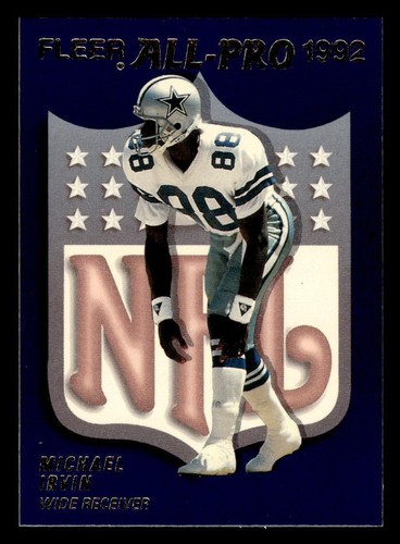 Michael Irvin #6 1992 Fleer All Pro card