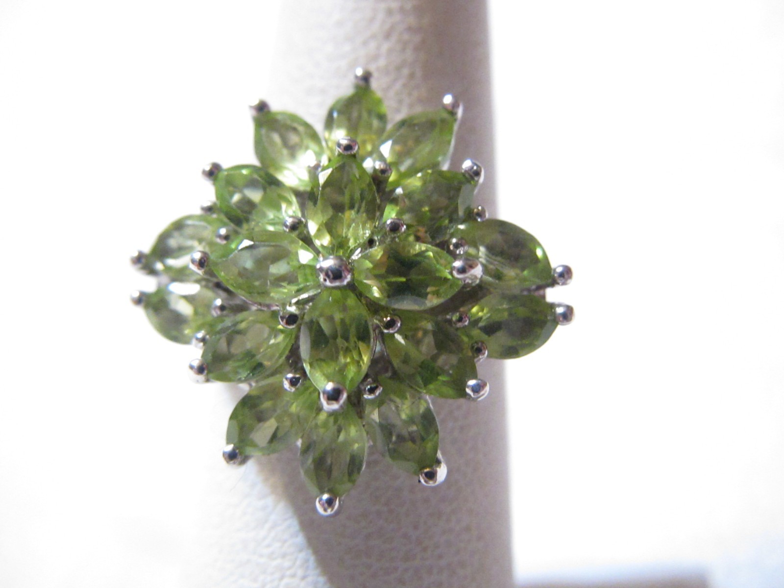 SIGNED STAUER LARGE STERLING SILVER MULTI STONE G… - image 1