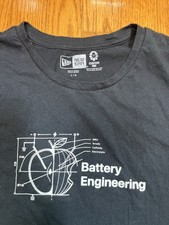 APPLE Battery Engineering T-SHIRT Black Large Employee iPhone Watch Diagram LG L