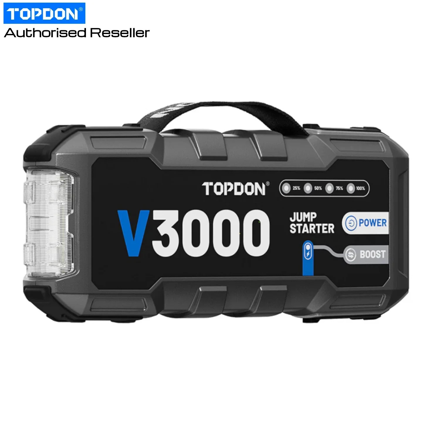 New Improved TOPDON V3000 3000A Car Jump Starter Booster Pack Power Bank