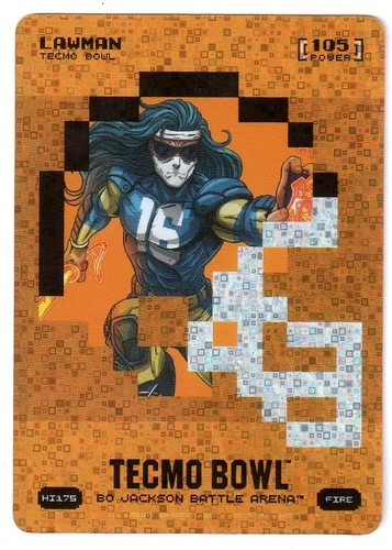 2026 Bo Jackson Battle Arena Tecmo Bowl Lawman Fire Helmet Icon BATTLEFOIL SP!