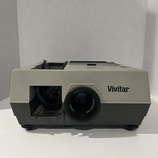 Vivitar 3000AF Tabletop Mount Slide Projector w/ Remote No Tray -WORKS