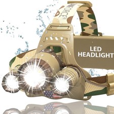 Faro Camuflado DanForce Ultra Brillante USB Recargable. Táctica...