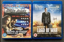 Lord Of War & drive angry Nicolas cage Blu Ray Region A B C uk discs excellent