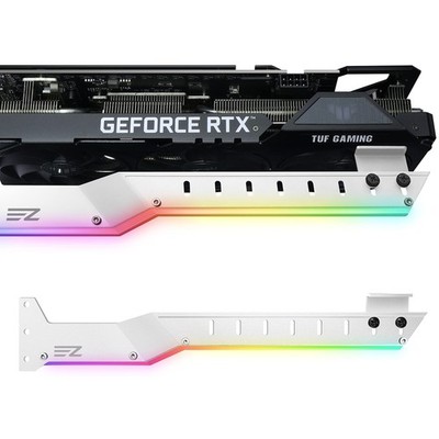 309EZ ARGB GPU Halter, Grafikkarte Vertikal HalterungWeiß