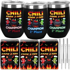 3 Pcs Chili Cook Off Prizes Trophies Cups 1st 2nd 3rd Place Chili Cups Awards...
